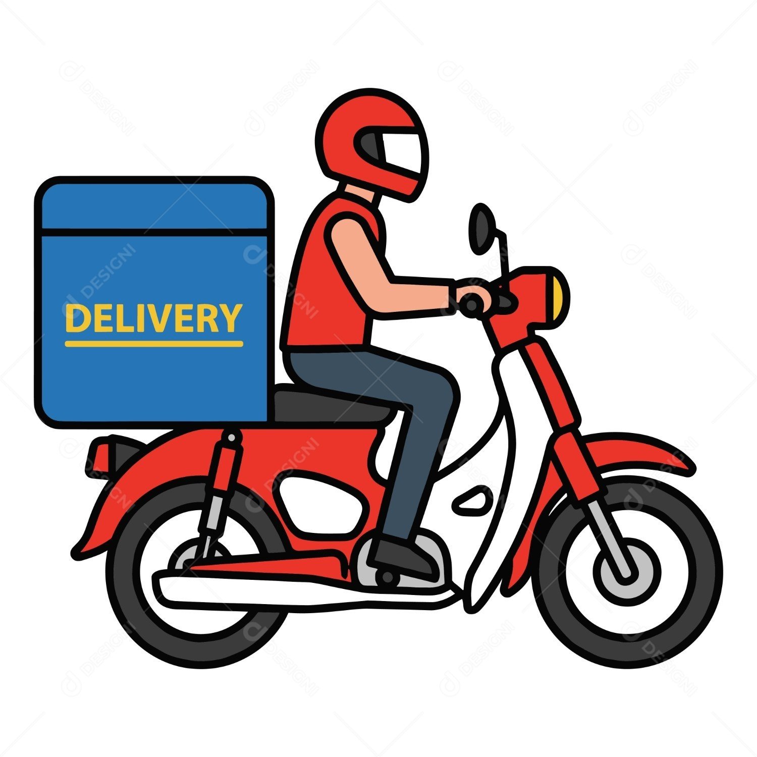 Motoboy realizando entrega rápida